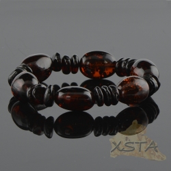 Baltic amber cherry color beads bracelet